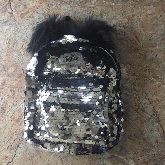 justice flip sequin mini backpack